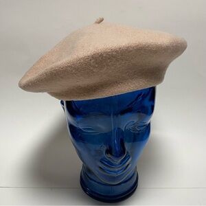 Beret Basque Hat Women’s Size OS Light Pink 100% wool Beret